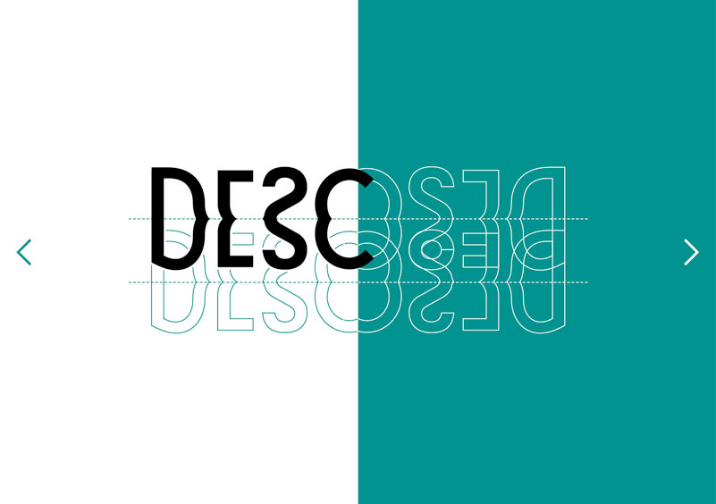 identité visuelle marque DESC mode par Louis Schickel