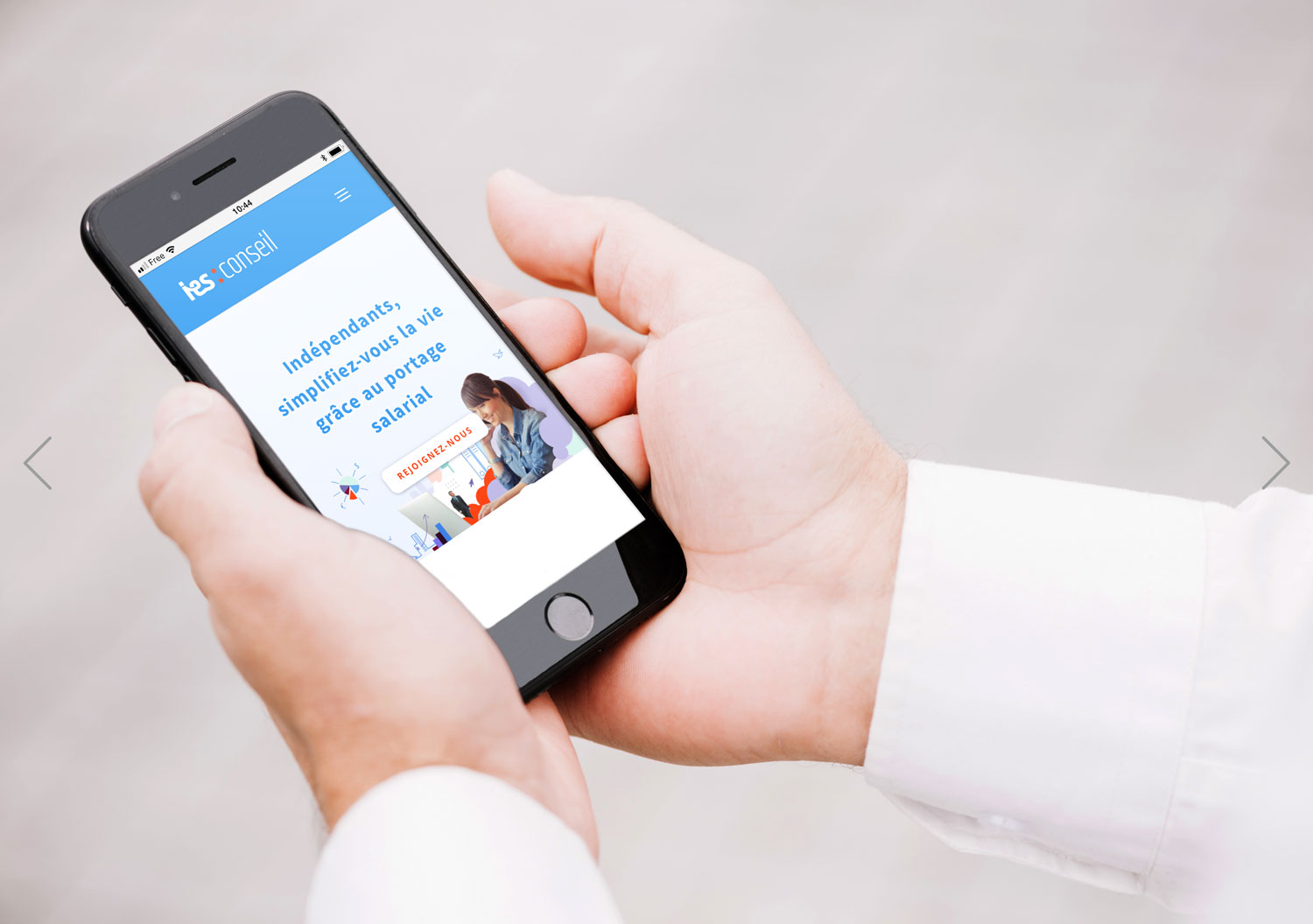 Le site d'IES Conseil - Webdesign par Louis Schickel