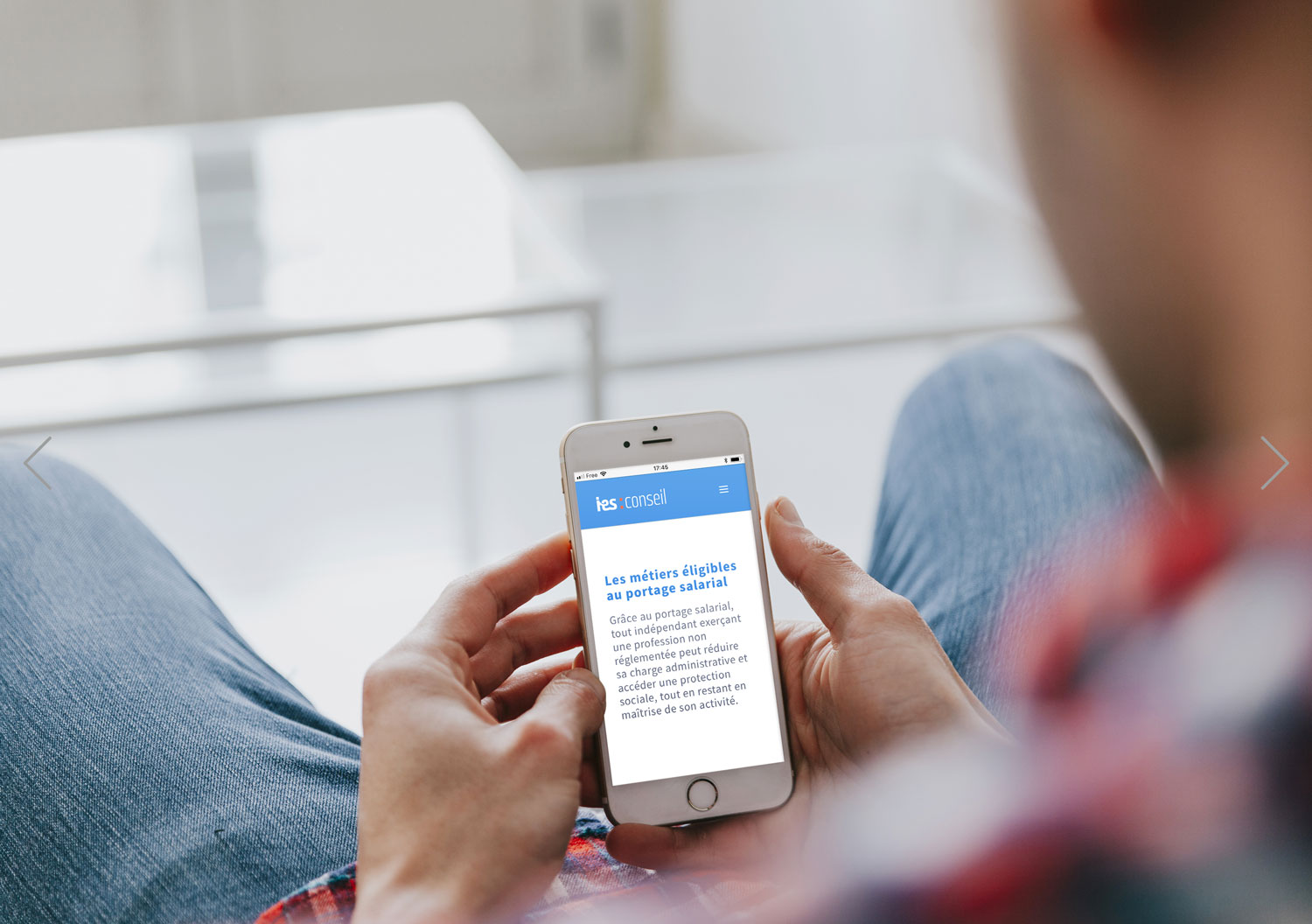 Le site d'IES Conseil - Webdesign par Louis Schickel