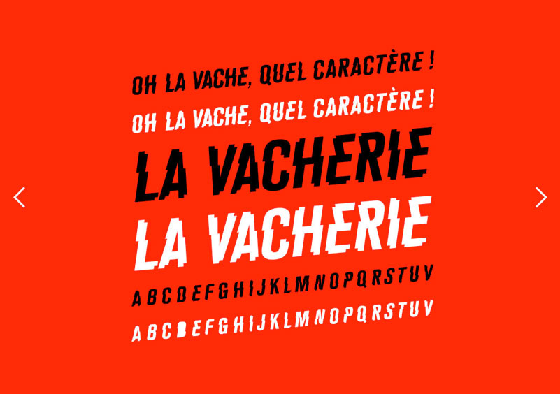 Identité visuelle graphisme logo La Vacherie par Louis Schickel